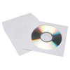 CD Paper Sleeve - Window and Flap - White - 1,000 Sleeves per Carton