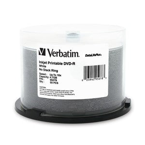 Verbatim 16X Inkjet White DVD-R/50PK