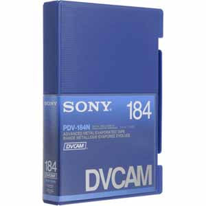 Sony 184 min Large DVCam - No Memory Chip - Carton of 10