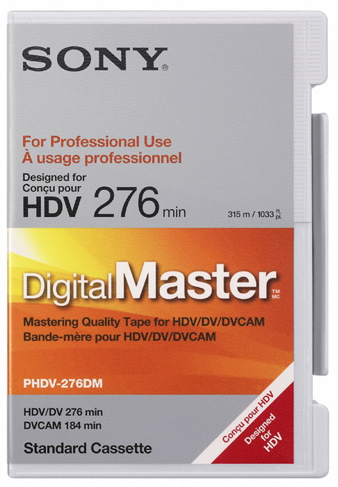 Sony 276 min Large DVCam - Digital Master - Carton of 10