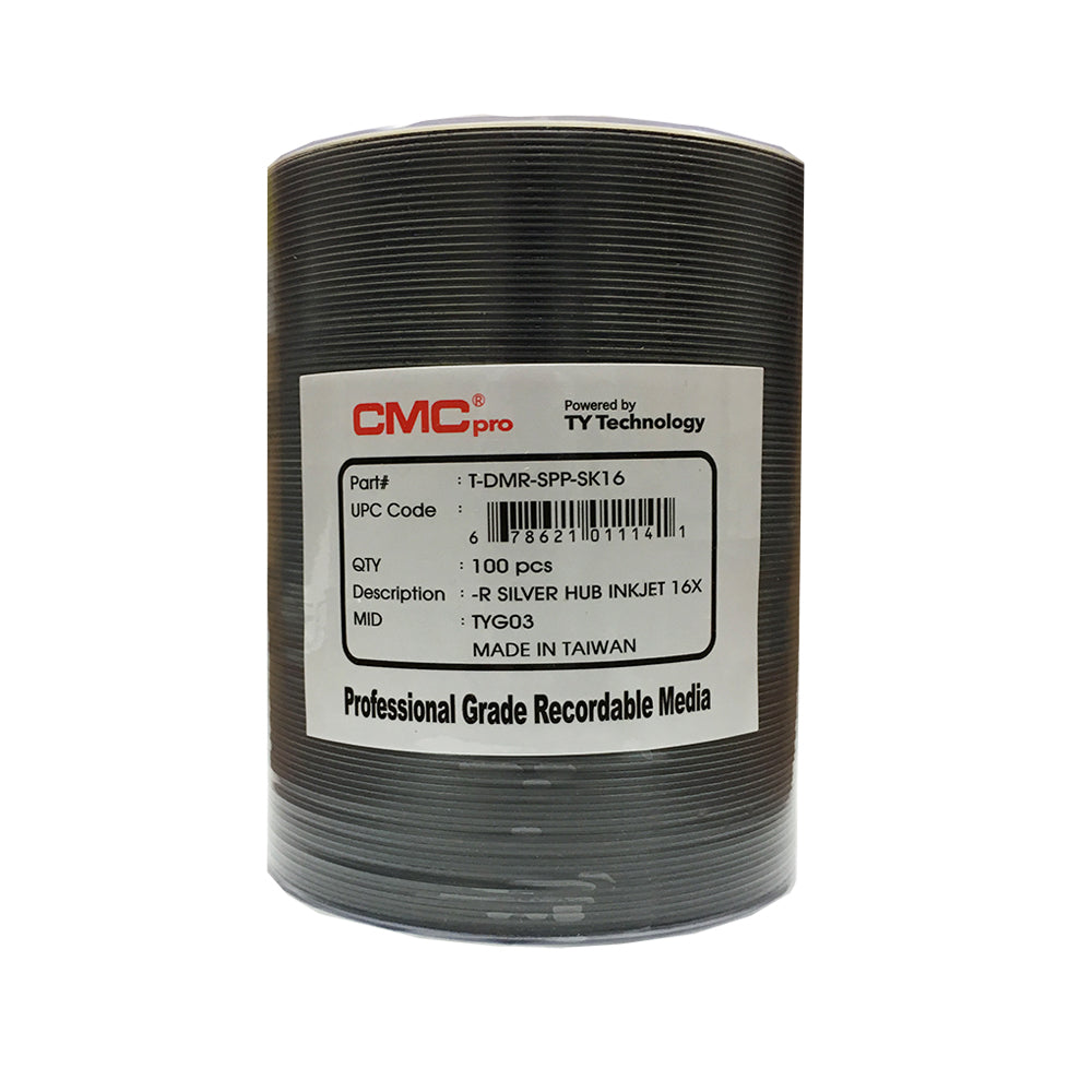 CMC Pro 16X Inkjet Silver Hub Printable DVD-R/100PK